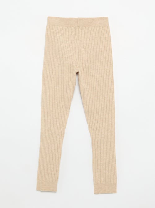 Legging en tricot uni avec noeud à la taille - Kiabi Legging en tricot uni avec noeud à la taille - Kiabi