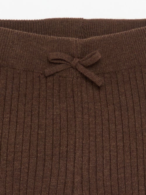 Legging en tricot uni avec noeud à la taille - Kiabi Legging en tricot uni avec noeud à la taille - Kiabi