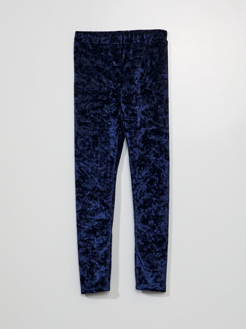 Legging en velours Bleu marine - Kiabi