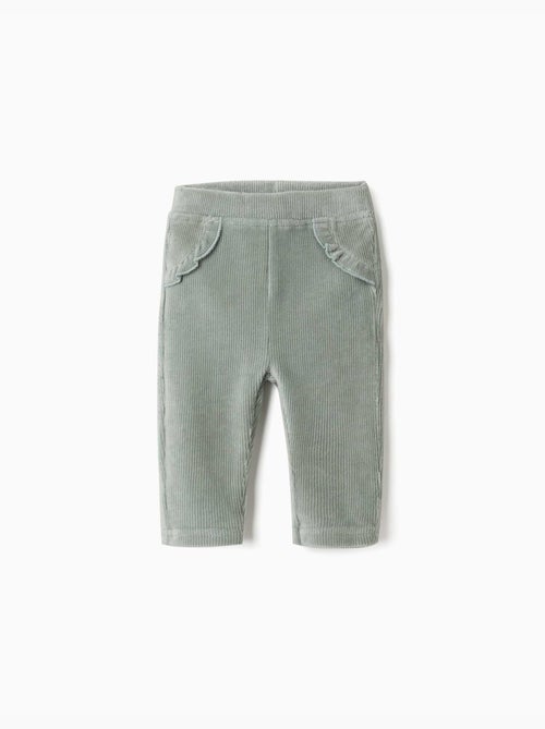 Legging en velours côtelé avec volants - Kiabi Legging en velours côtelé avec volants - Kiabi