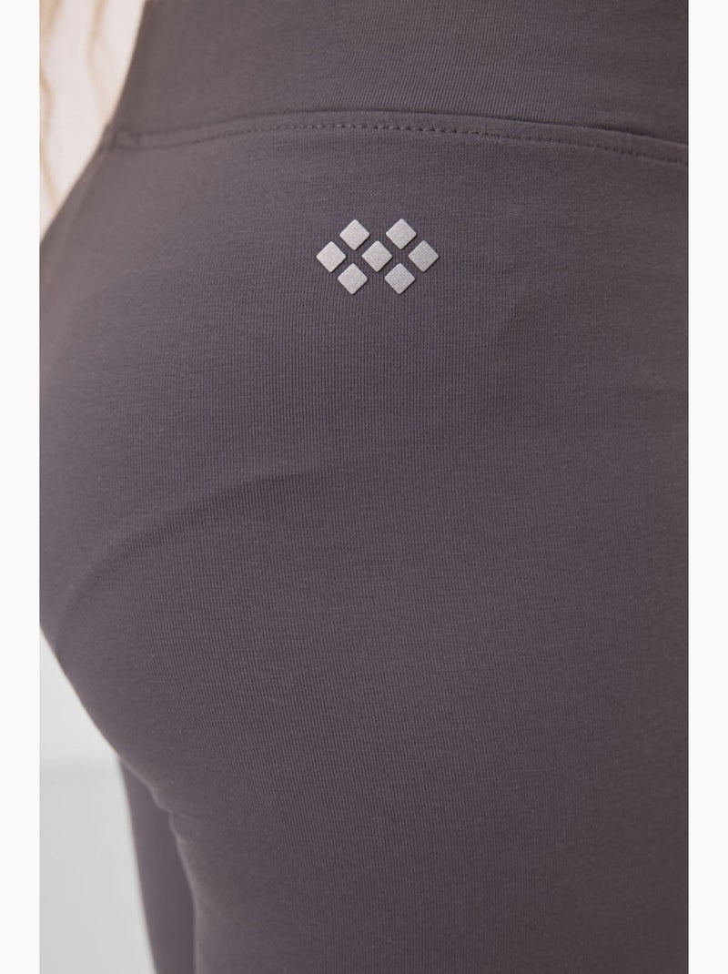 Legging enfant en coton tommy Gris Noir - Kiabi