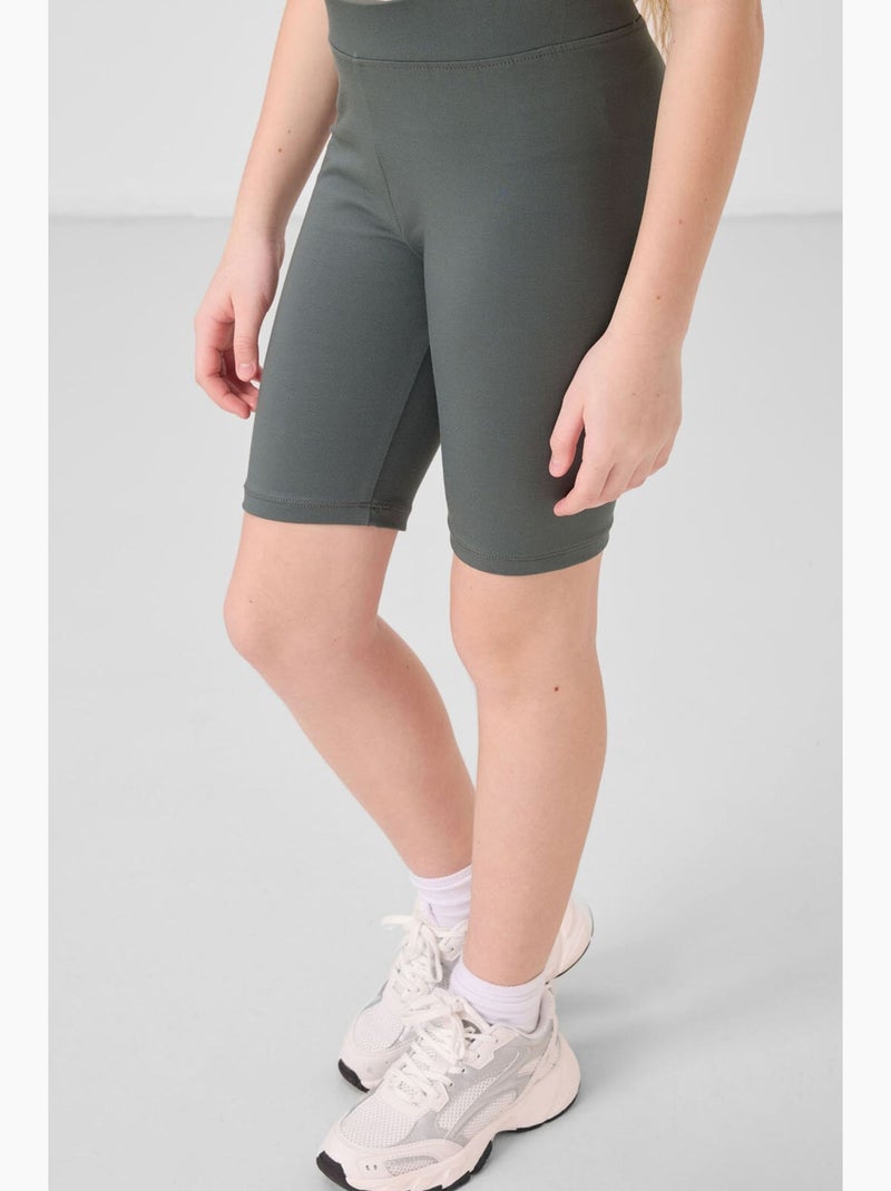 Legging enfant en coton tommy Kaki - Kiabi