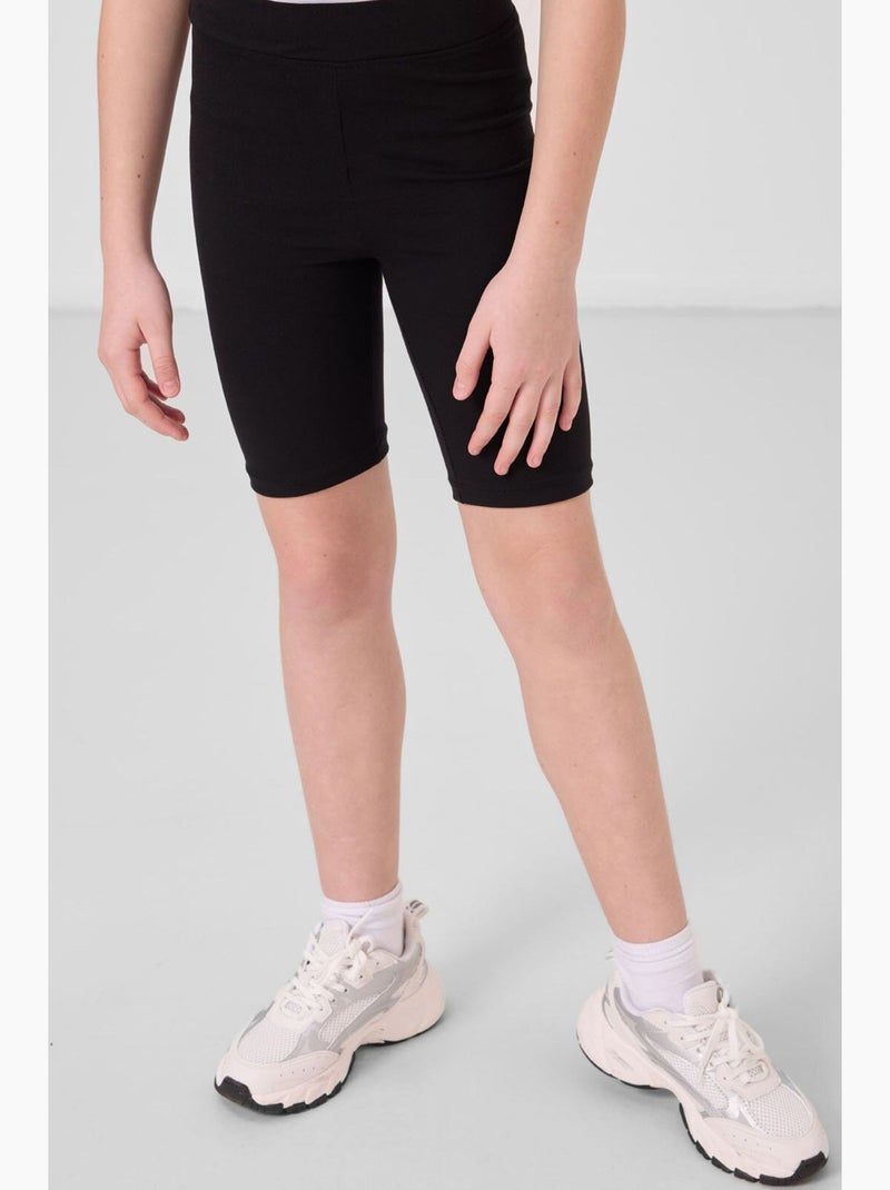 Legging enfant en coton tommy Noir - Kiabi