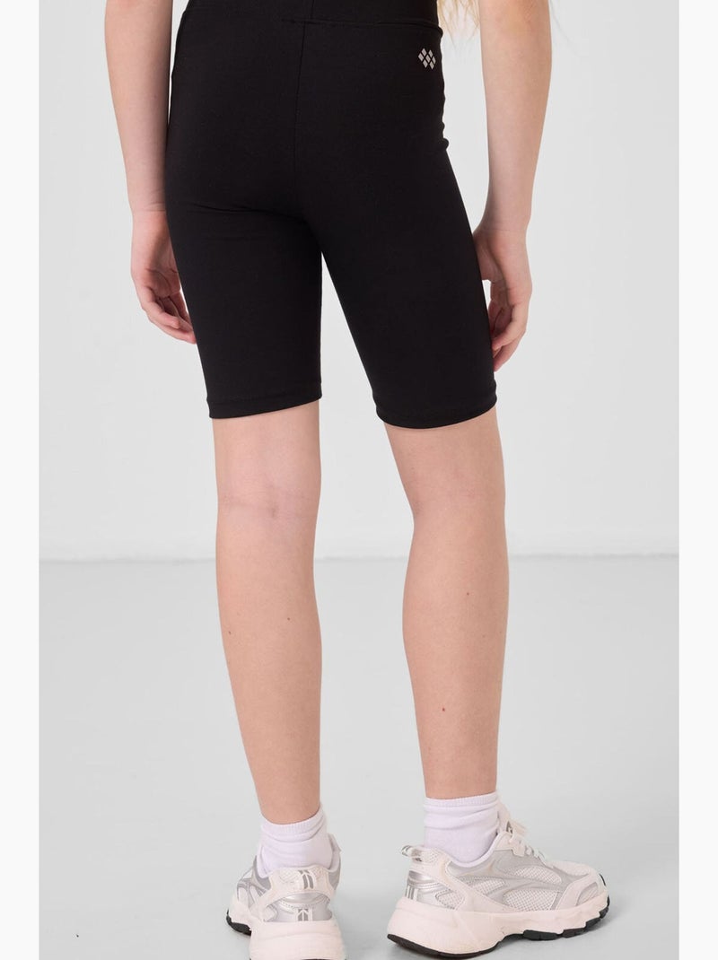 Legging enfant en coton tommy Noir - Kiabi