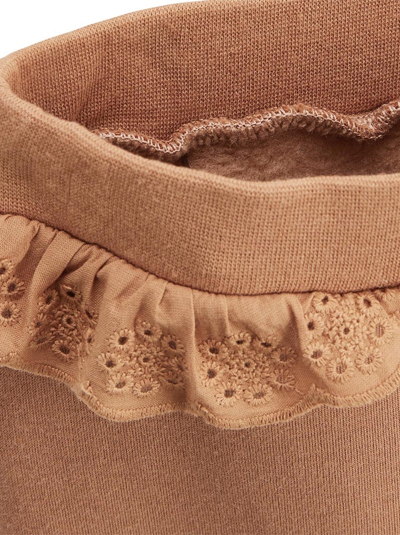 Legging enfant en molleton ultra chaud Chincha Camel - Kiabi