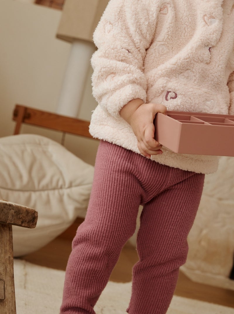 Legging enfant en tricot Matcha Rose - Kiabi