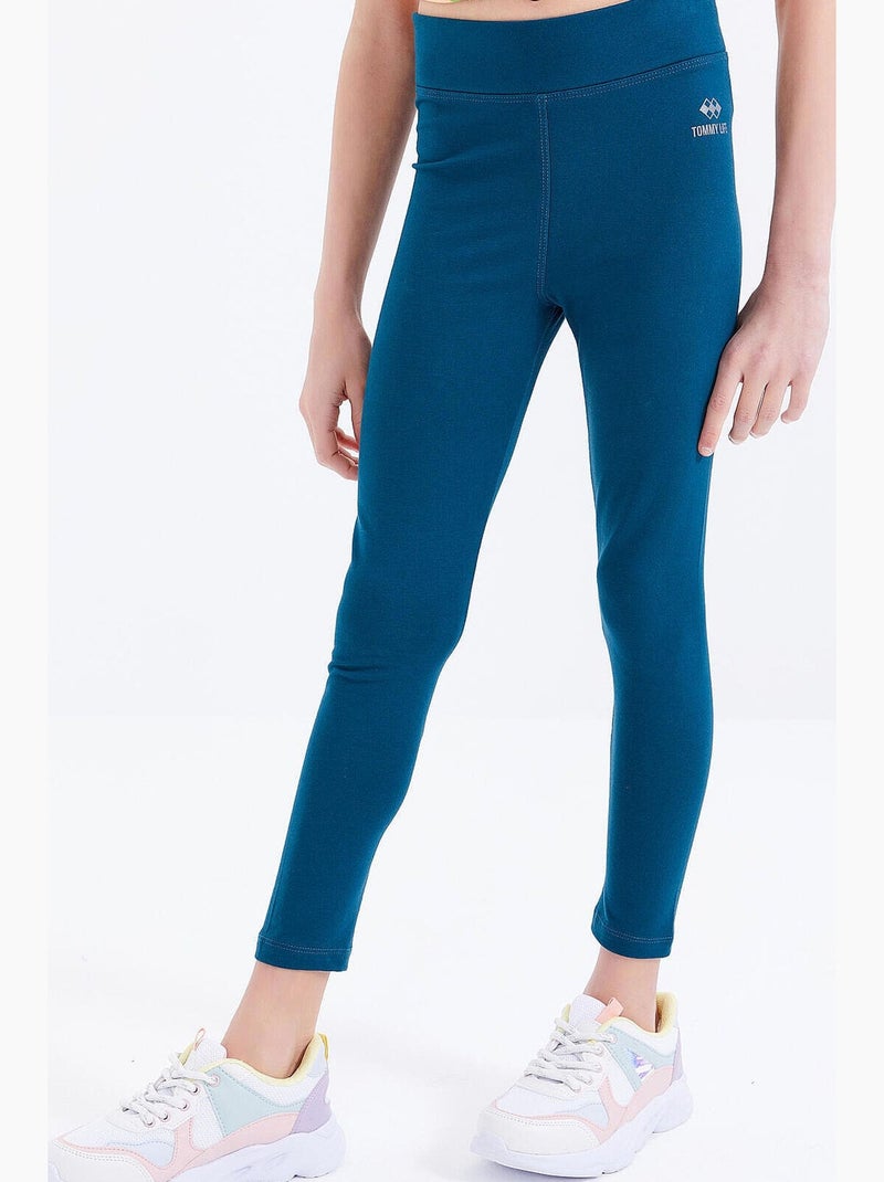 Legging enfant tommy Bleu canard - Kiabi