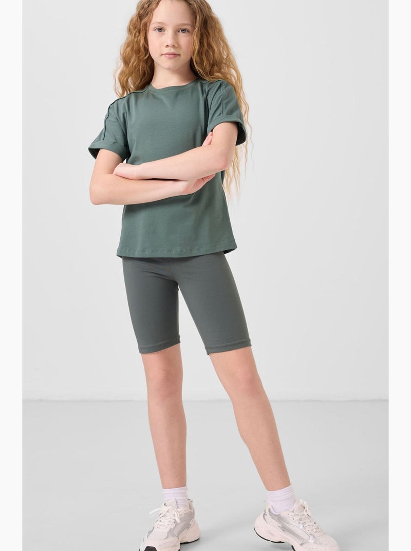 Legging enfant tommy Noir Gris - Kiabi
