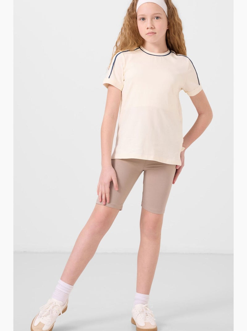 Legging enfant tommy Noir Rose - Kiabi