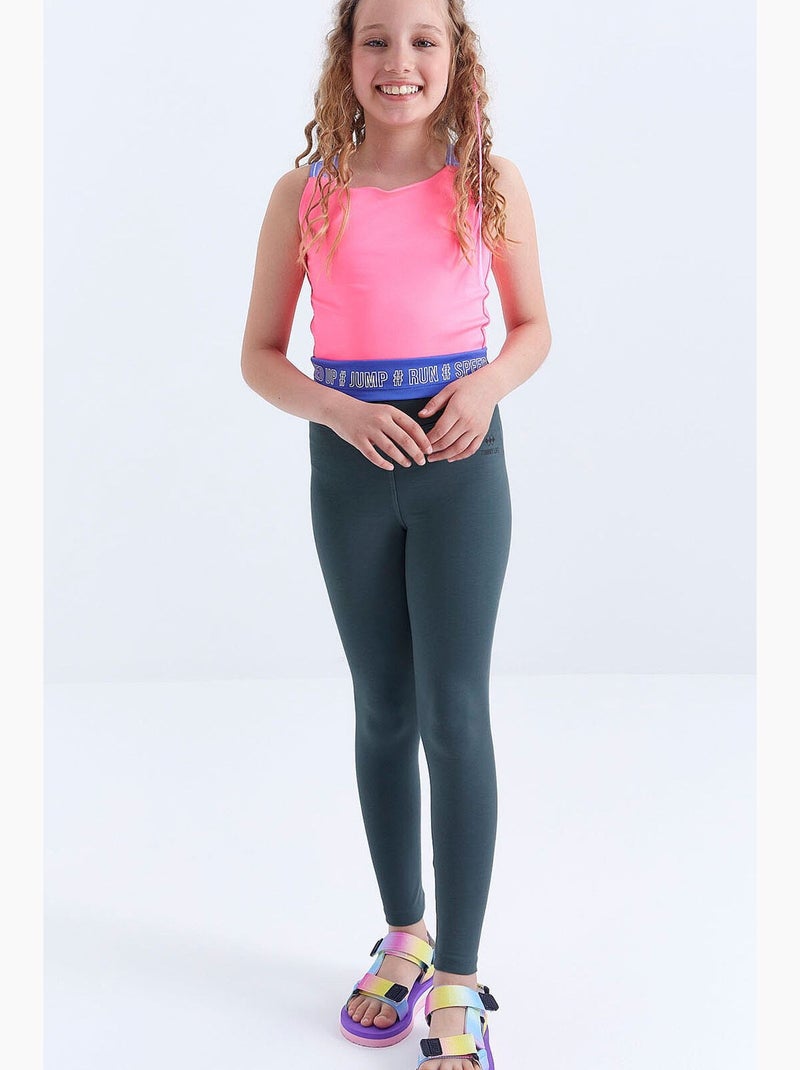 Legging enfant tommy Vert foncé - Kiabi