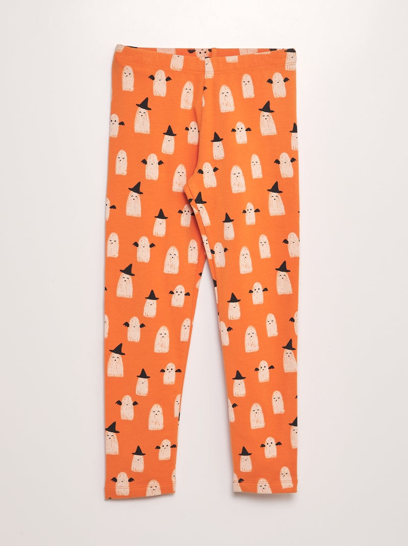 Legging épais à motifs - Halloween ORANGE - Kiabi