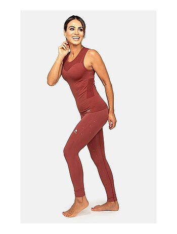 Legging et T-shirt Femme sans coutures Fibre Emana Taille haute,Namasté