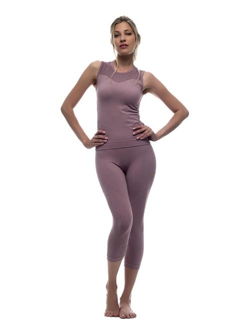 Legging et T-shirt Femme sans coutures Fibre Emana Taille haute,Namasté - Kiabi