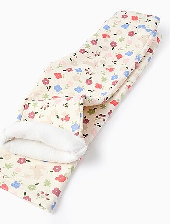Legging évasé en coton peigné à motif floral