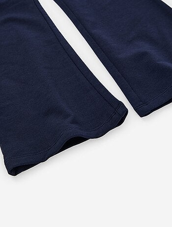 Legging évasé en coton peigné