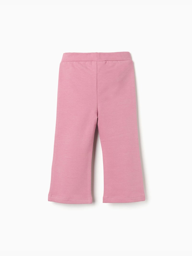 Legging évasé en coton peigné Rose foncé - Kiabi