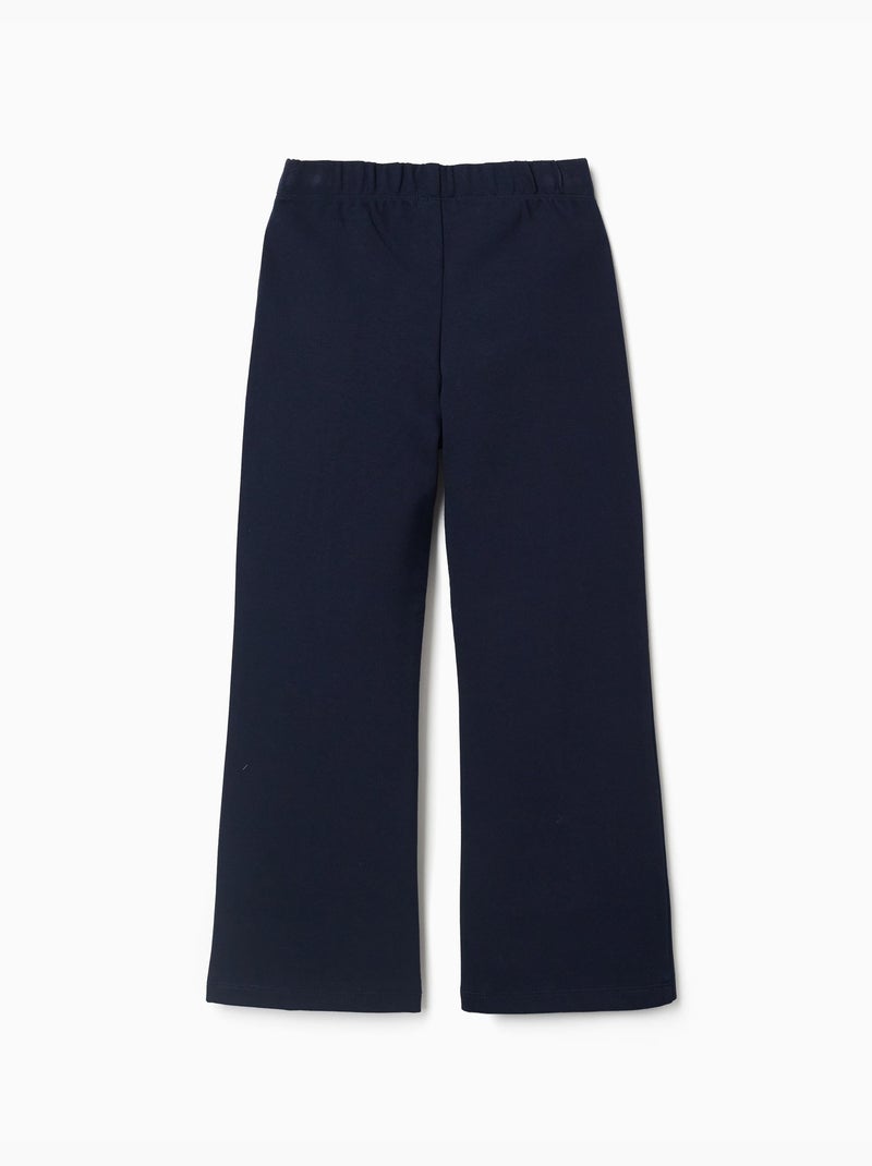 Legging évasé en ponte de Roma Bleu foncé - Kiabi