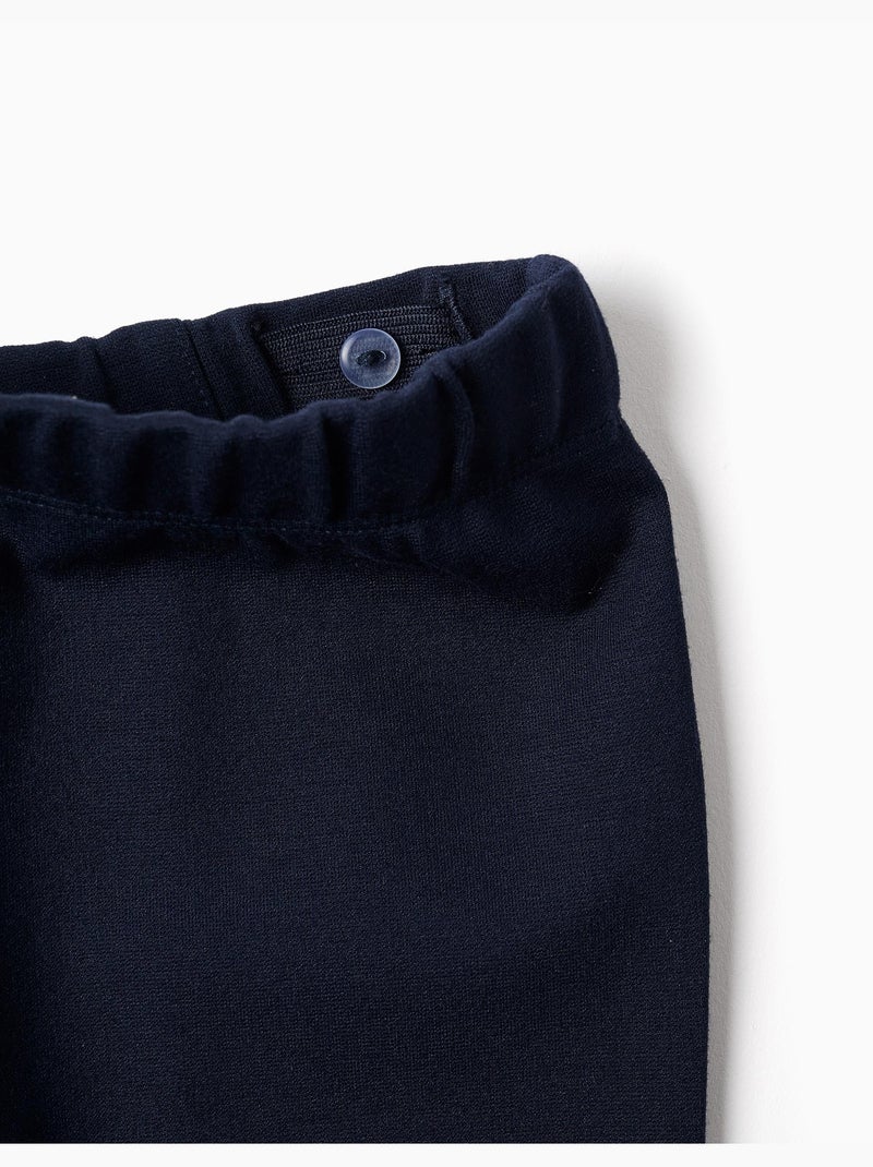 Legging évasé en ponte de Roma Bleu foncé - Kiabi
