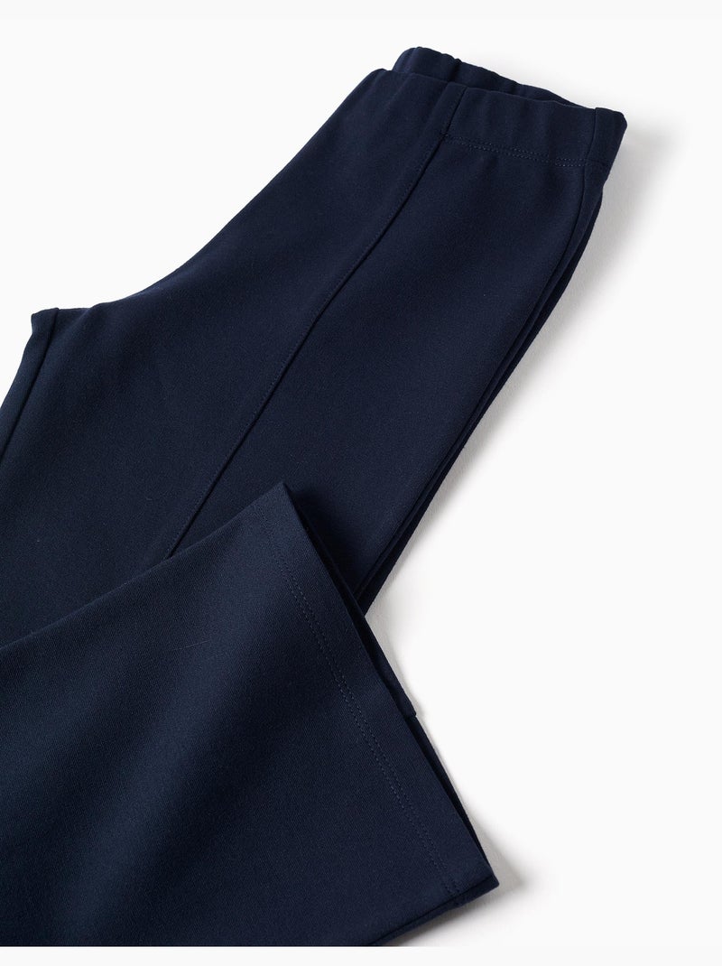 Legging évasé en ponte de Roma Bleu foncé - Kiabi