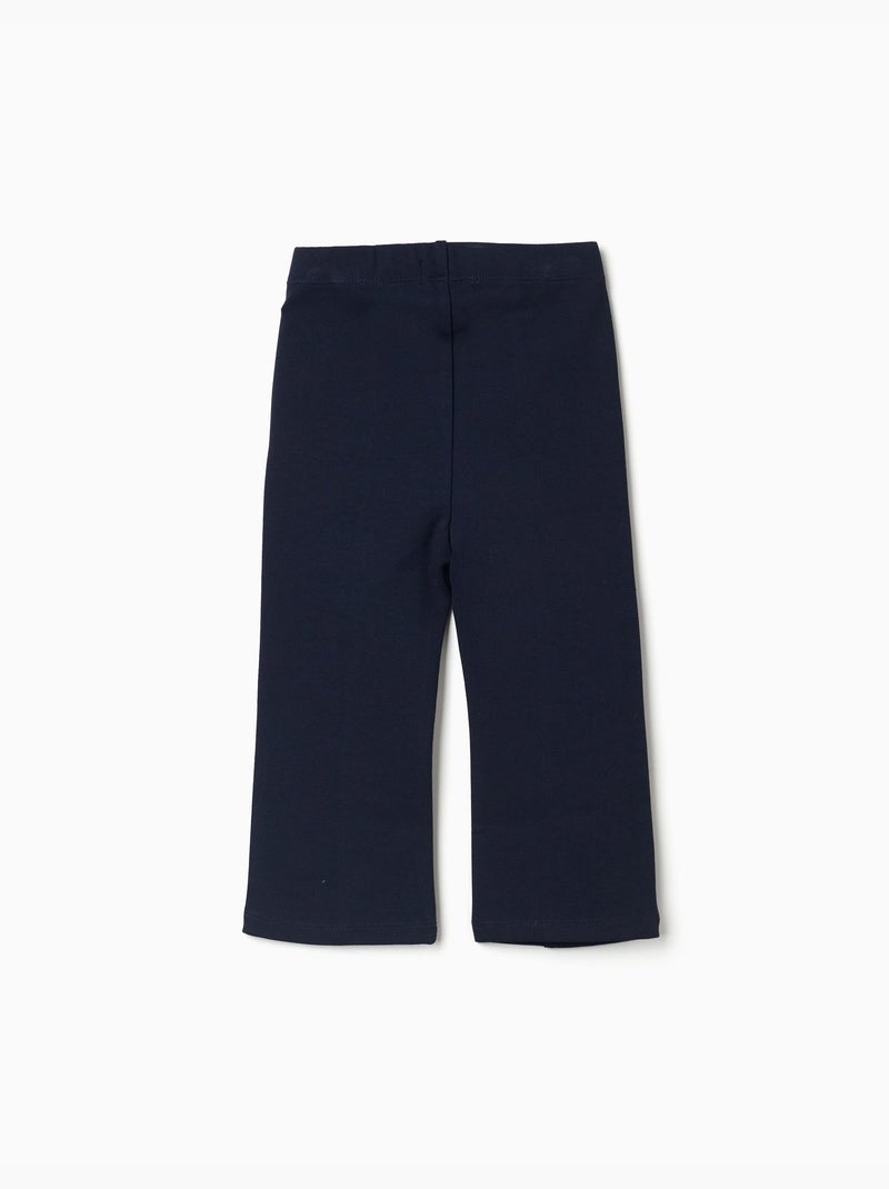 Legging évasé en ponte de Roma Bleu foncé - Kiabi