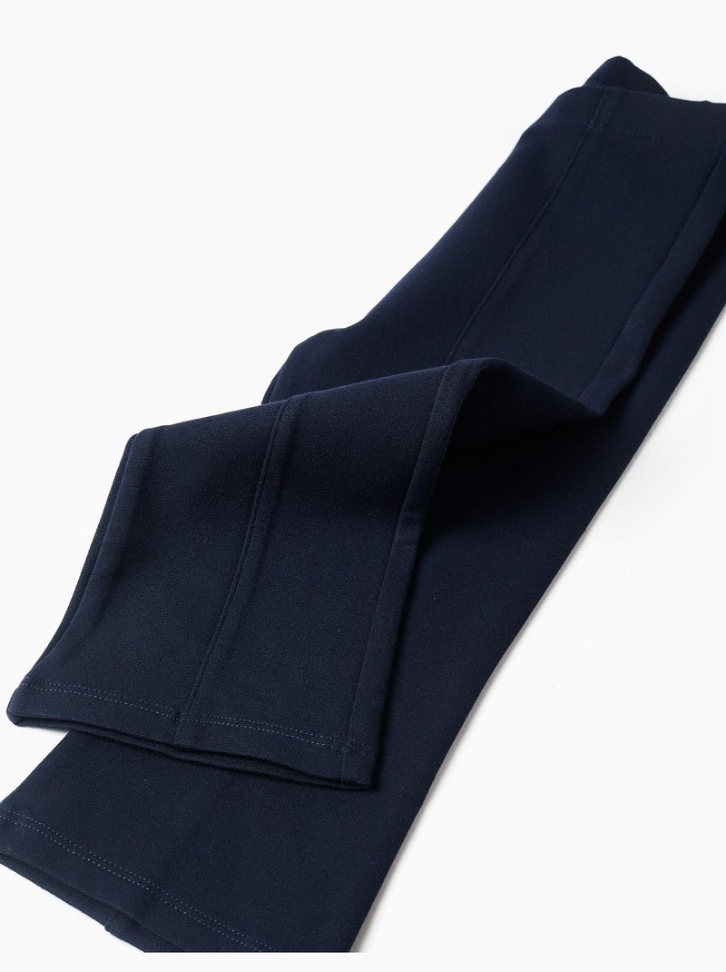 Legging évasé en ponte de Roma Bleu foncé - Kiabi