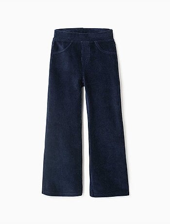 Legging évasé en velours côtelé avec taille élastique