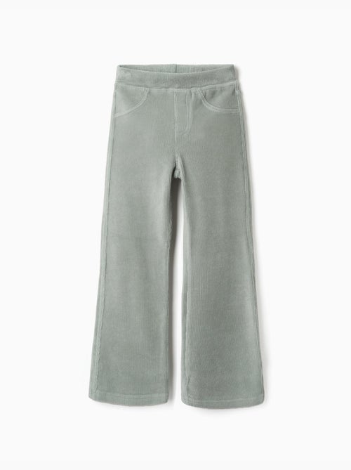 Legging évasé en velours côtelé avec taille élastique - Kiabi Legging évasé en velours côtelé avec taille élastique - Kiabi