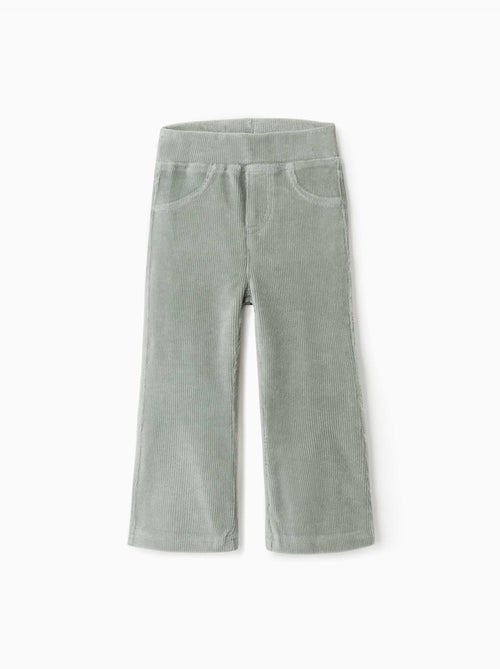 Legging évasé en velours côtelé avec taille élastique - Kiabi Legging évasé en velours côtelé avec taille élastique - Kiabi
