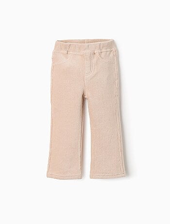 Legging évasé en velours côtelé