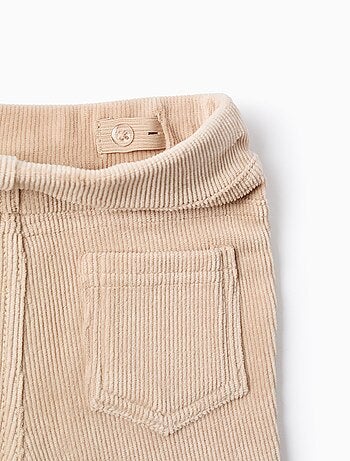 Legging évasé en velours côtelé
