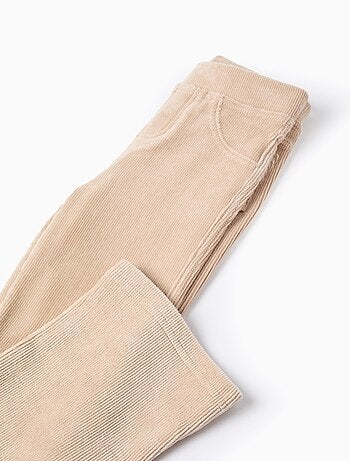 Legging évasé en velours côtelé