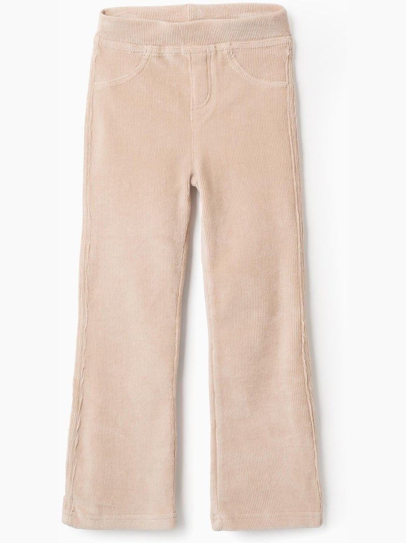 Robe beige longue évasée en soie et coton bio imprimé CLARA - Boutique ASKA