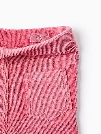 Legging évasé en velours côtelé