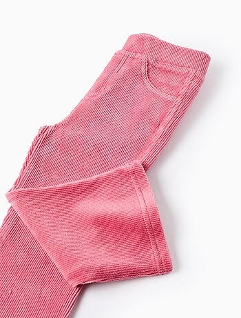 Legging évasé en velours côtelé