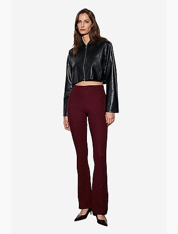 Legging évasé taille haute avec bouton dilvin