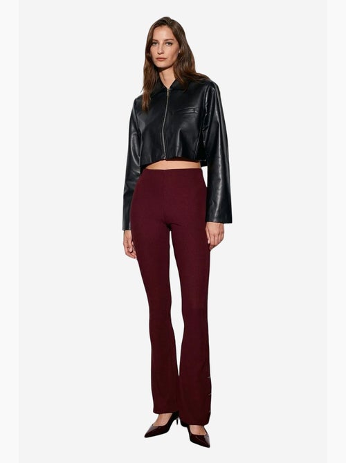Legging évasé taille haute avec bouton dilvin - Kiabi Legging évasé taille haute avec bouton dilvin - Kiabi