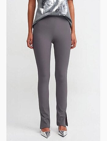 Legging évasé taille haute avec fente dilvin