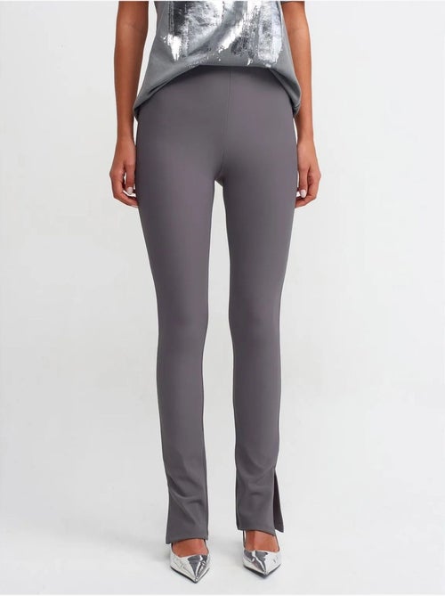 Legging Évasé Taille Haute Avec Fente - Kiabi