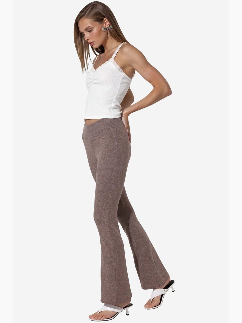 Legging évasé taille haute busem Marron chocolat - Kiabi