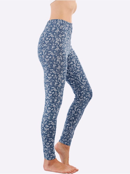 Legging extensible avec ceinture élastique et motif graphique. - Taille standard - Moda Vilona - Kiabi