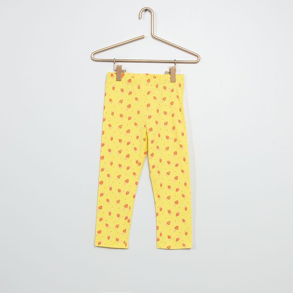 legging jaune fille