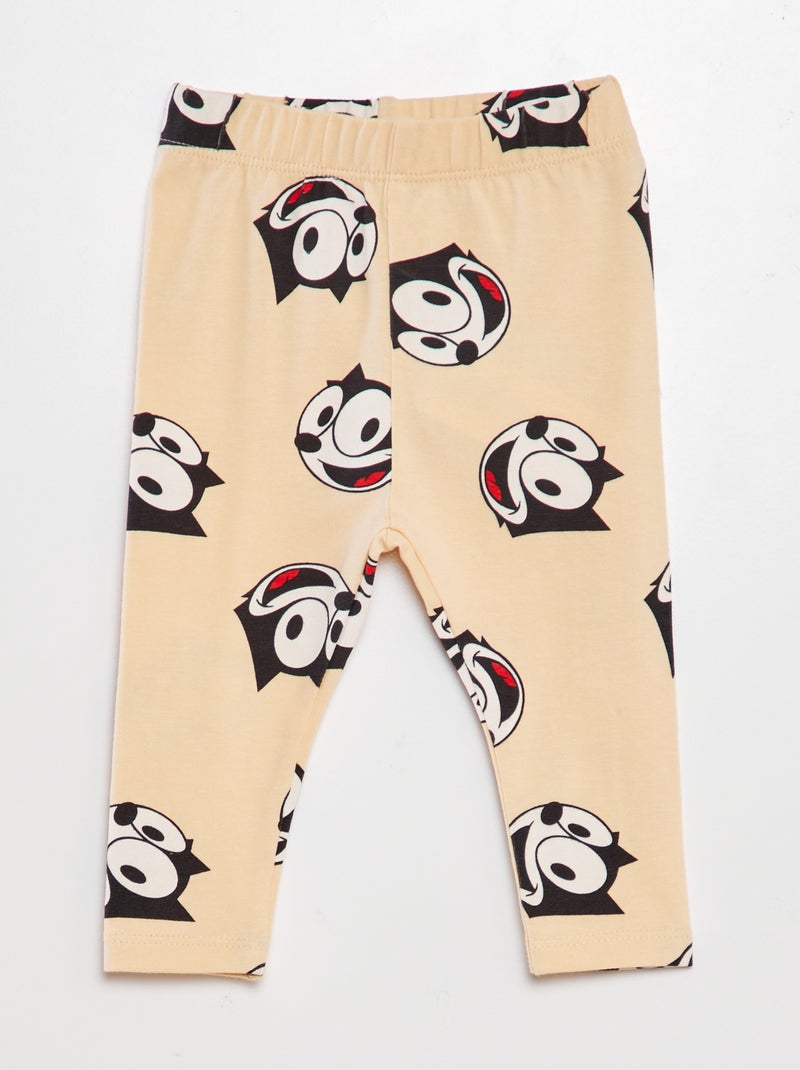 Legging 'Felix The Cat' Beige - Kiabi