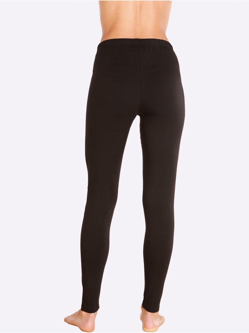 Legging femme à ceinture élastique et matière confortable - Taille standard - Moda Vilona Noir - Kiabi