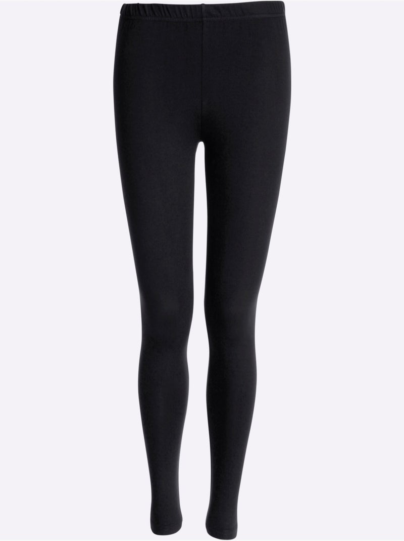 Legging femme à ceinture élastique et matière confortable - Taille standard - Moda Vilona Noir - Kiabi