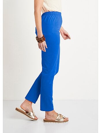 Legging femme coton stretch taille élastiquée - afibel