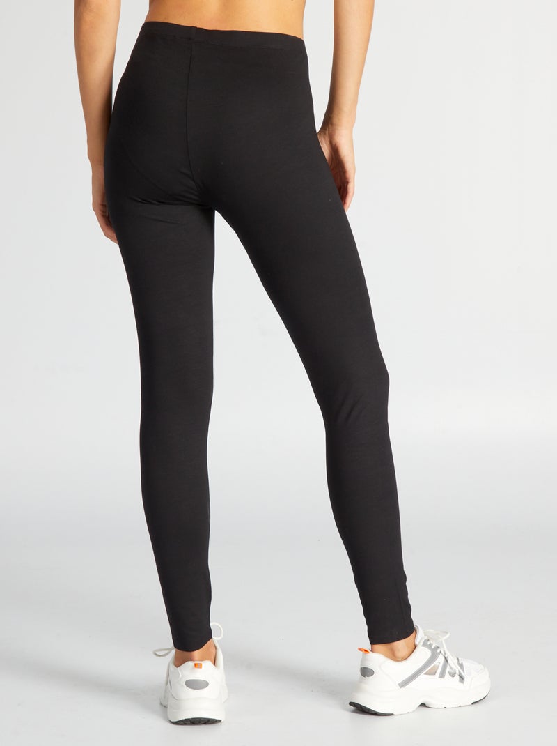 Legging femme en maille légère Noir - Kiabi