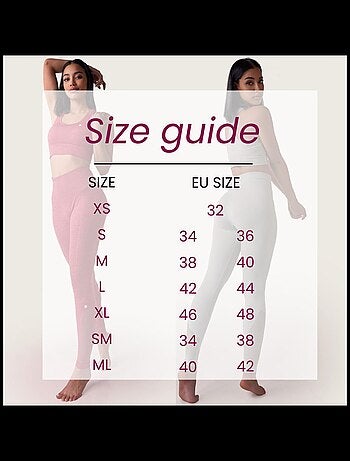 Legging Femme Fitness sans coutures Fibre Emana Taille haute, Lena