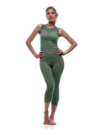 Legging Femme Fitness sans coutures Fibre Emana Taille haute, Namasté