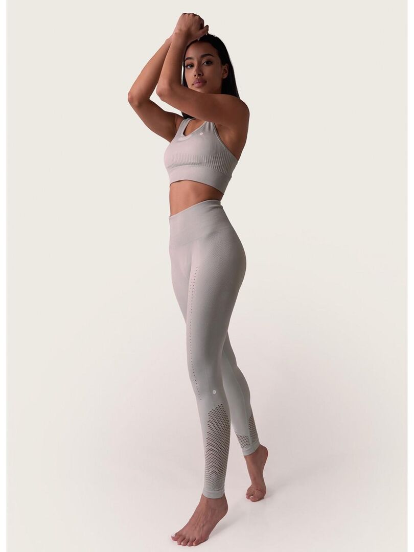 Legging Femme Fitness Taille haute, Sol - Blanc - Kiabi - 37.46€