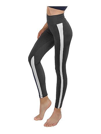 Legging Femme Fitness Taille haute, Bikram